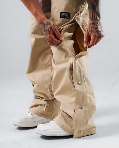 Jogger Para Hombre  Caqui Con Broche Lateral