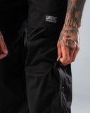 Jogger Para Hombre Negro Con Broches Laterales