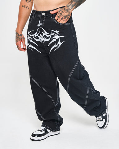 Jean Baggy Negro Tribales