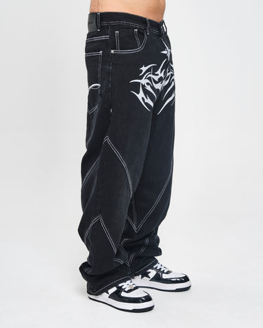 Jean Baggy Negro Tribales
