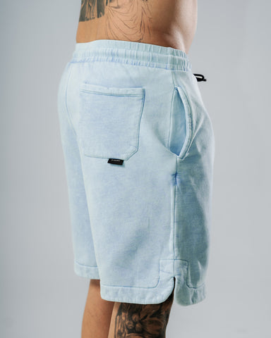 Pantaloneta Acid Wash Drop Sky