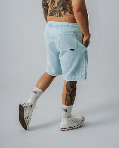 Pantaloneta Acid Wash Drop Sky
