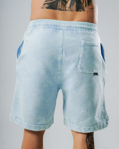 Pantaloneta Acid Wash Drop Sky