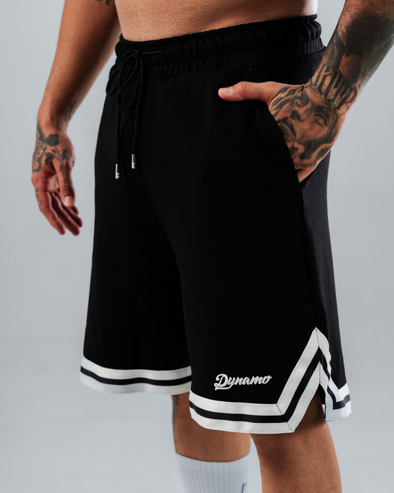 Pantaloneta Para Hombre Regular Negra Con Cinta