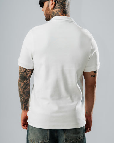 Polo Relaxed Fit Blanco