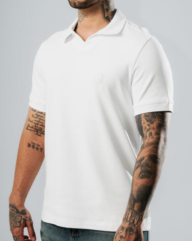 Polo Relaxed Fit Blanco