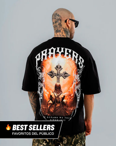 Camiseta Oversize Prayers Back Print