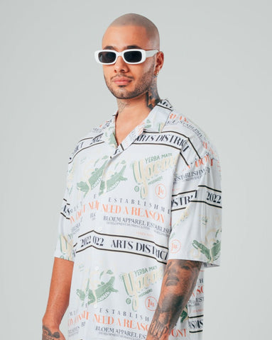 Camisa Para Hombre Oversize Crudo Caiman