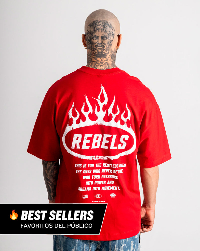 Camiseta Oversize Rebels Fire
