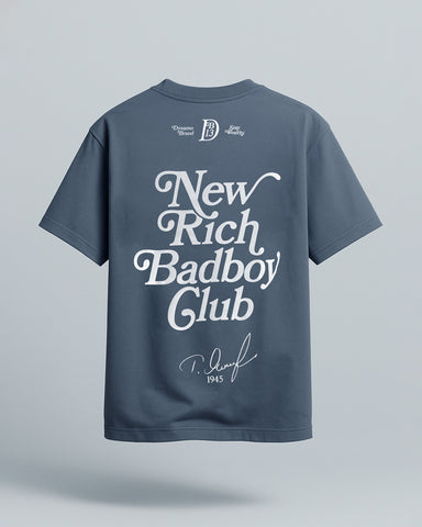 Camiseta Regular Slim Azul Stay Wealthy