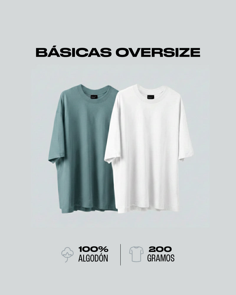 Pack x2 Oversize Básicas Essentials