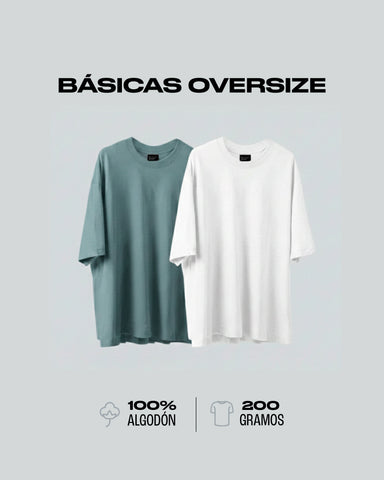 Pack x2 Oversize Básicas Essentials