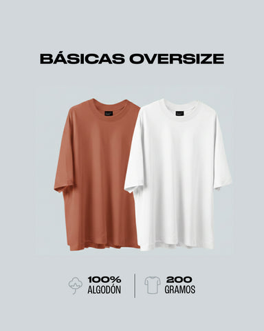 Pack x 2 Oversize Básicas Brown