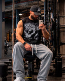 Camiseta Negra Tank Oversize Sleeveless