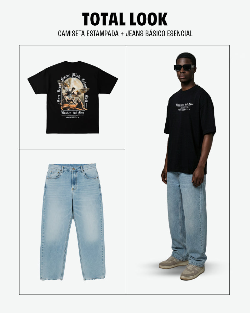 Total Look - Street Graphic + Essential Denim