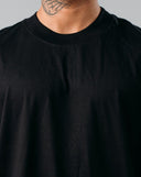 Camiseta Para Hombre Oversize Básica Negra